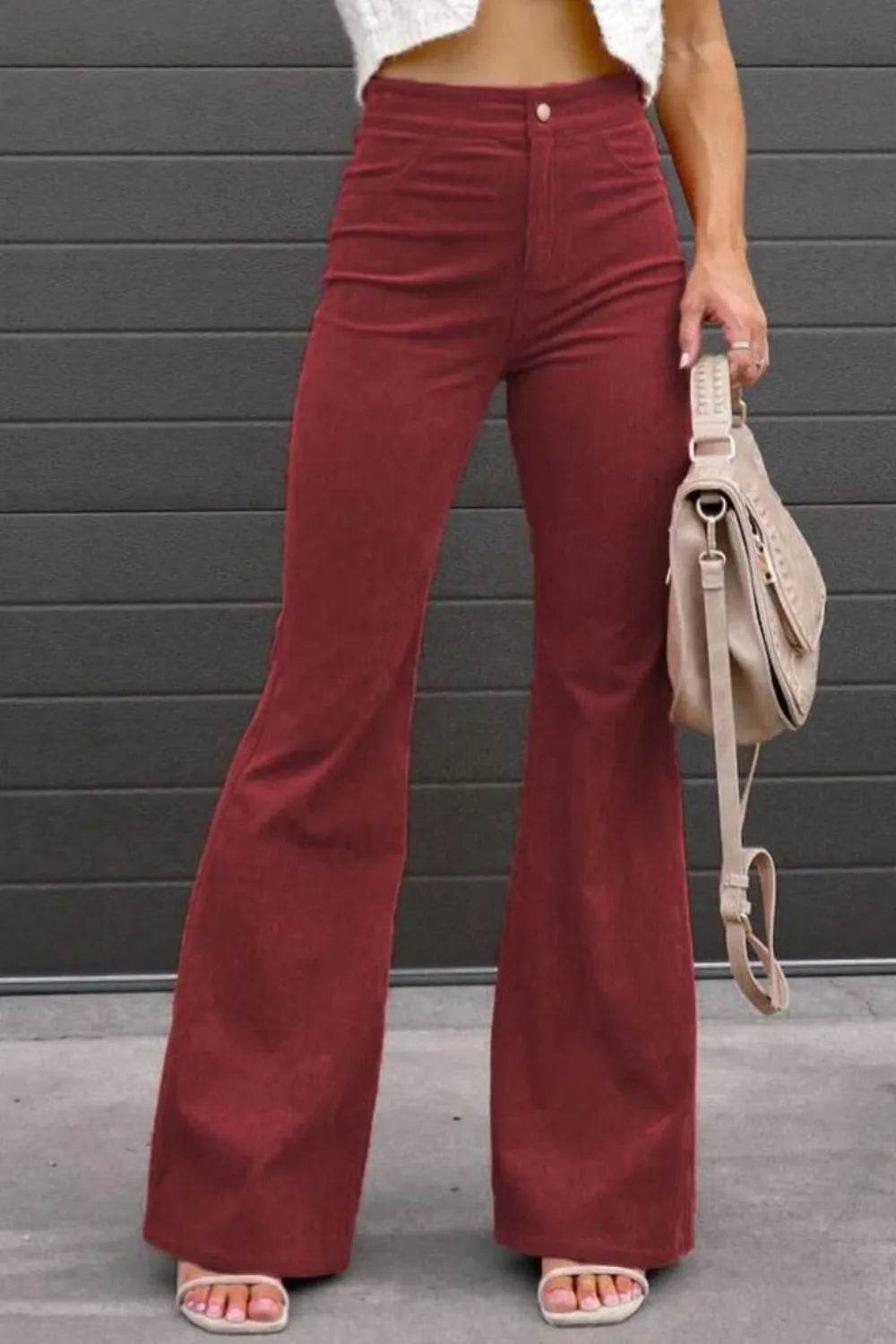 Full Size Hight Waist Bootcut Pants Plus Size - Ultim8 Designs 4 U
