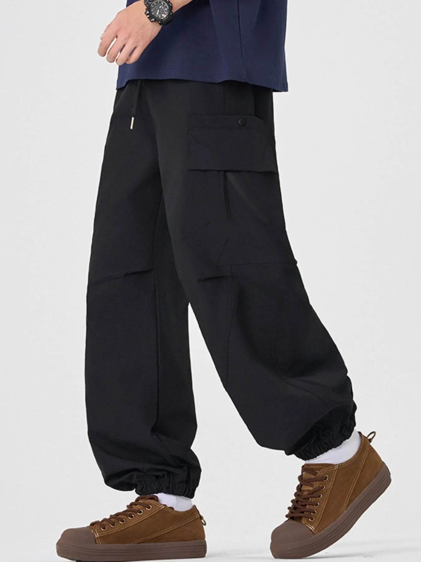 Men's Plus Size Casual Cargo Pants with Multiple Pockets - Ultim8 Designs 4 U