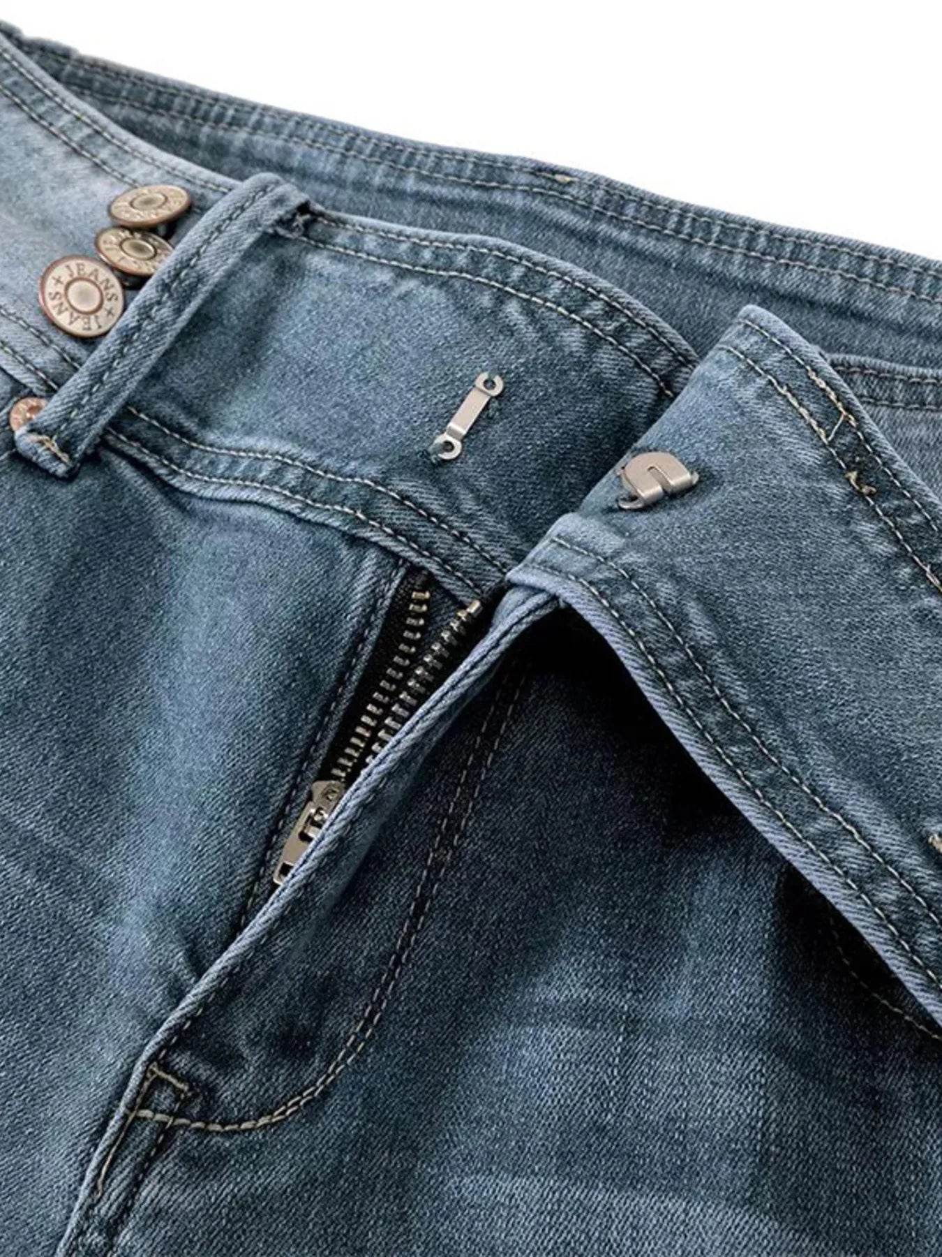 Full Size Vintage Wash Flare Jeans Plus Size - Ultim8 Designs 4 U