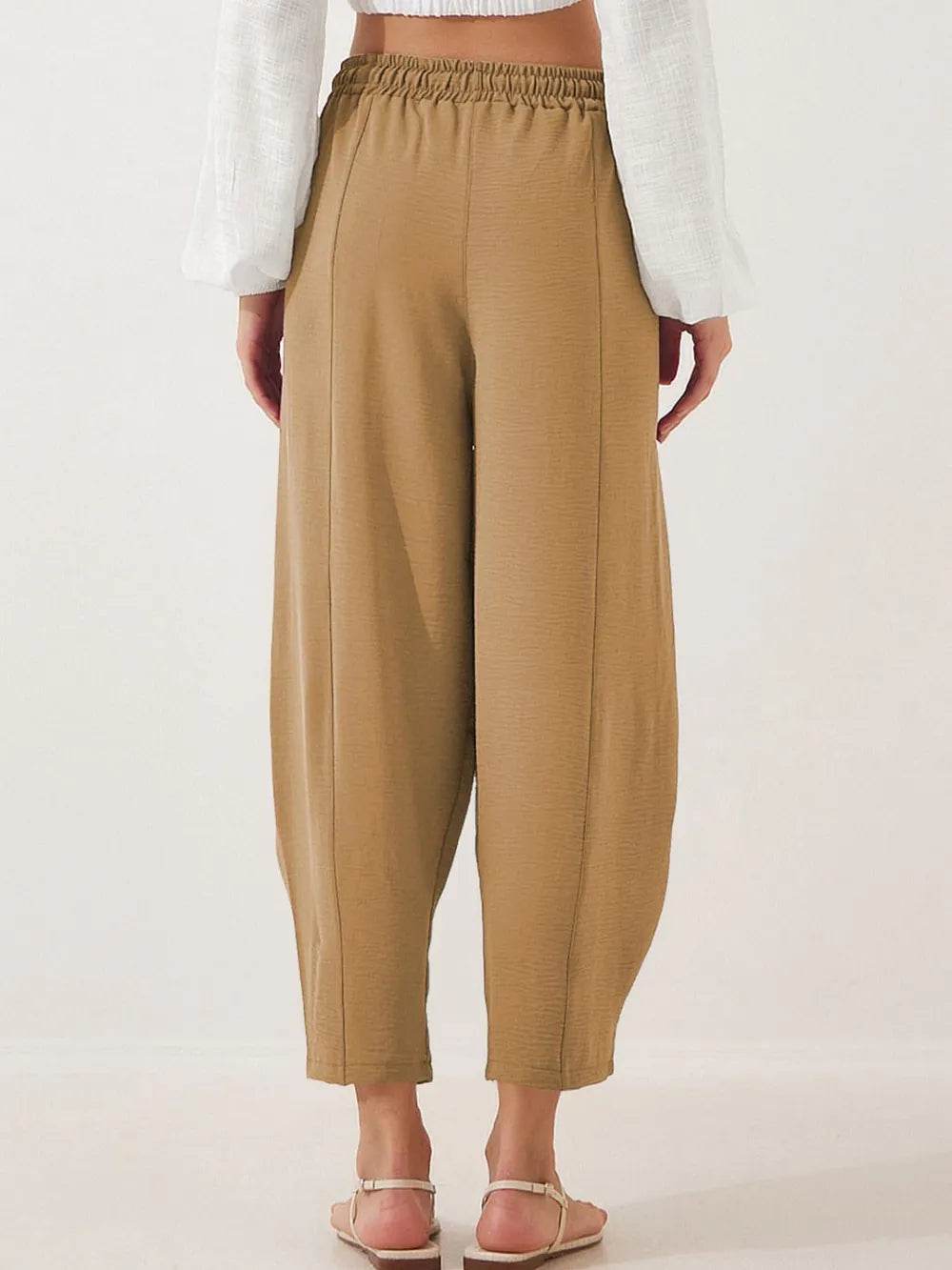 Full Size Drawstring Cropped Jogger Pants Plus Size - Ultim8 Designs 4 U