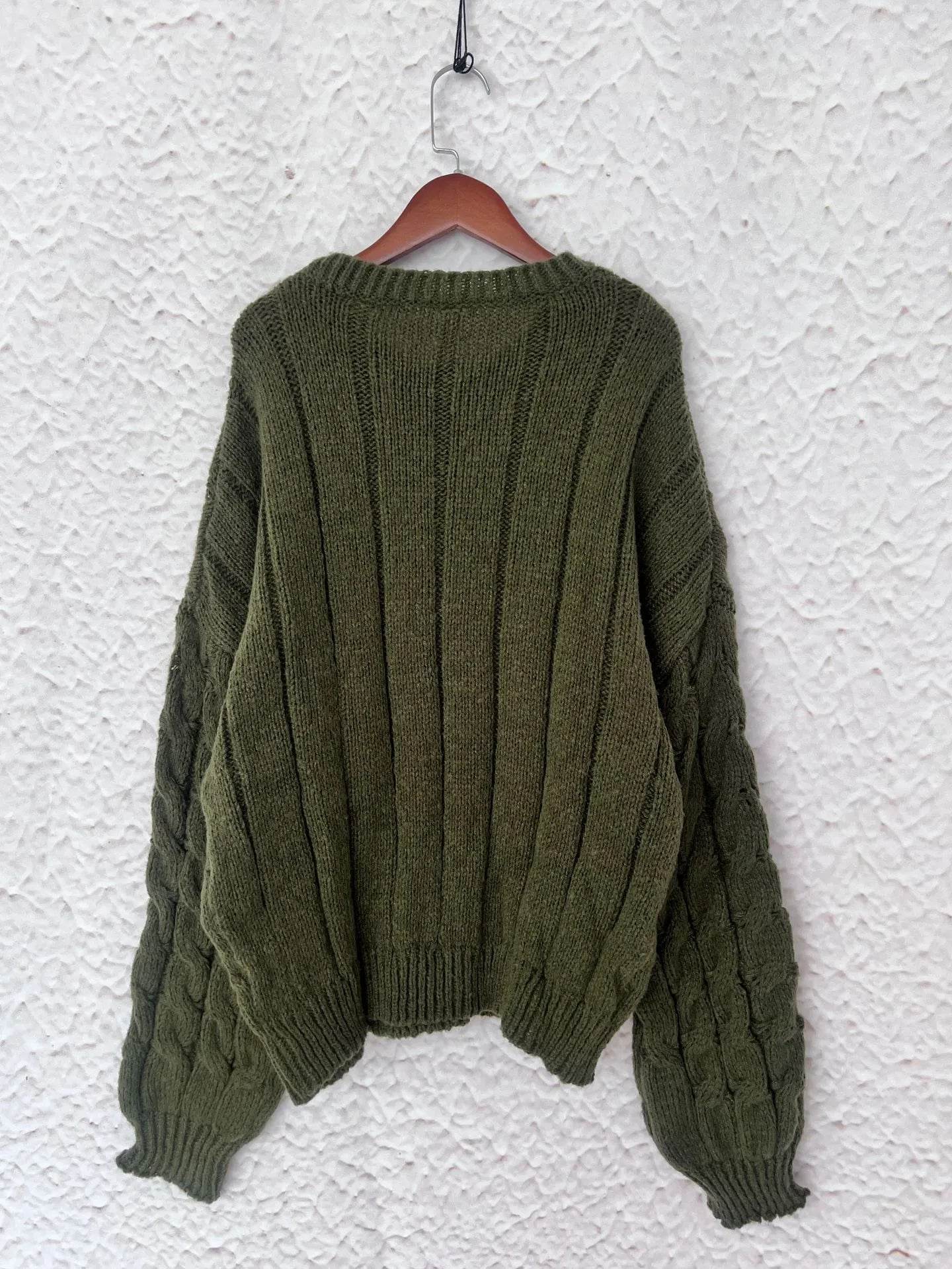 Cable Knit Long Sleeve Sweater - Ultim8 Designs 4 U