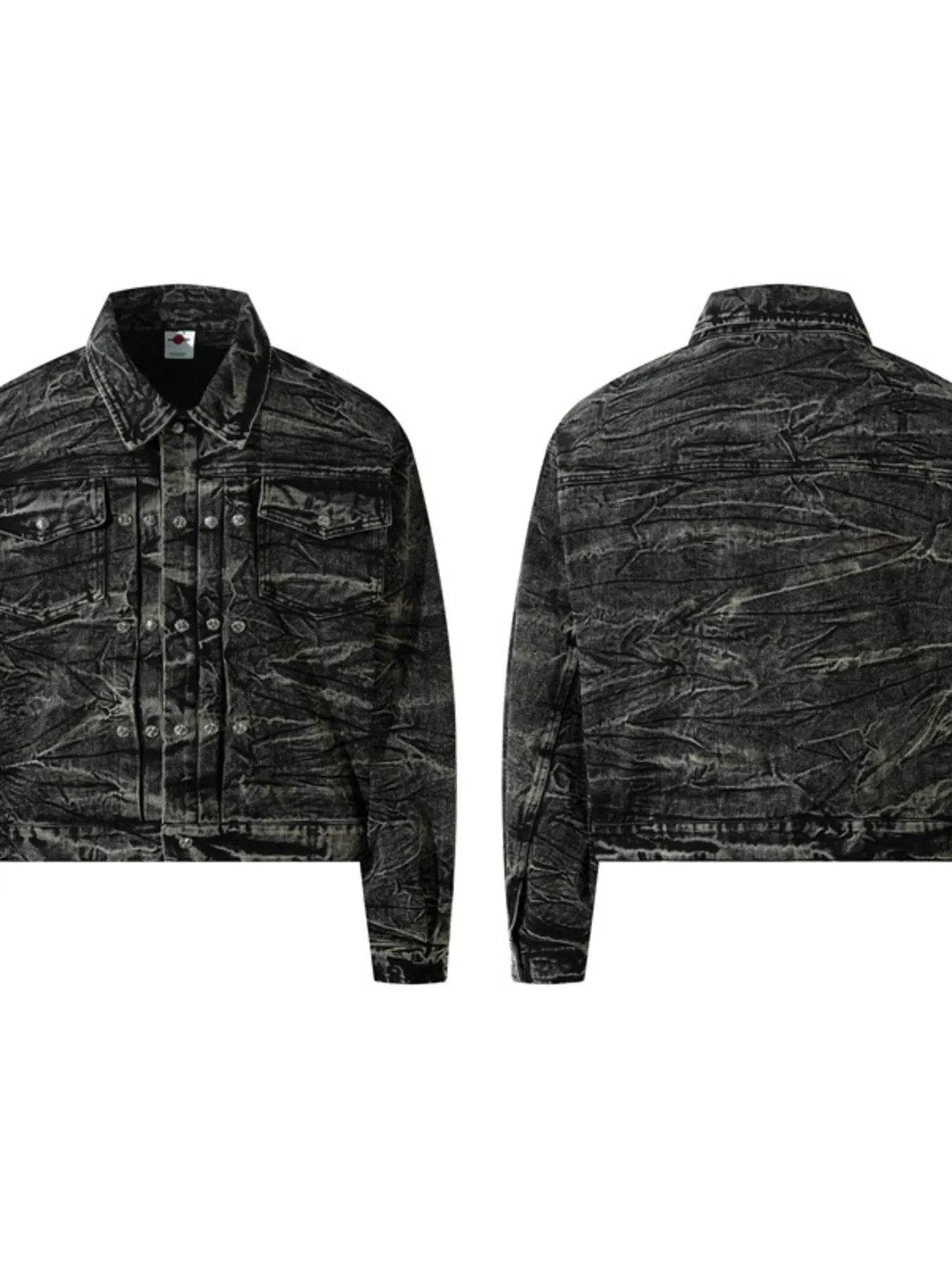 Men's Washed Button Up Denim Jacket - Ultim8 Designs 4 U