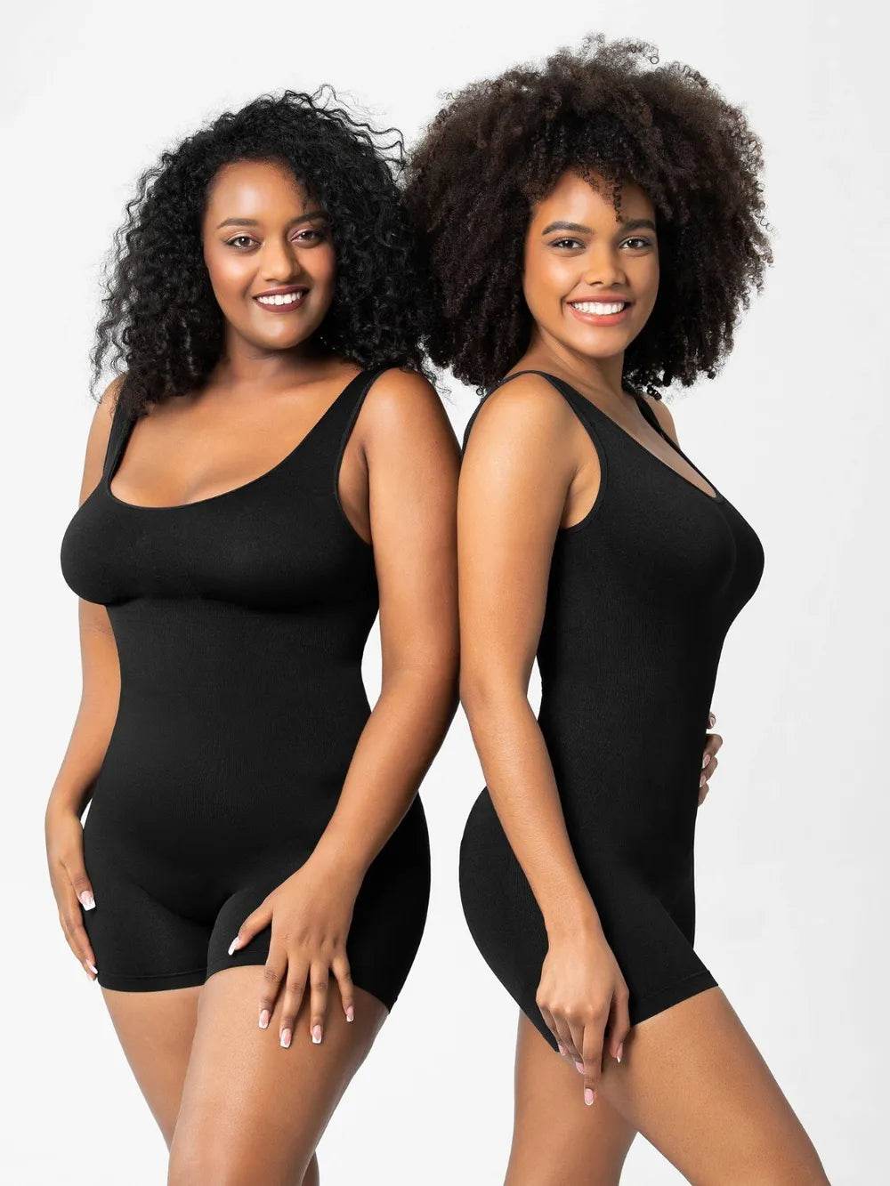 Scoop Neck Wide Strap Shaping Romper - Ultim8 Designs 4 U