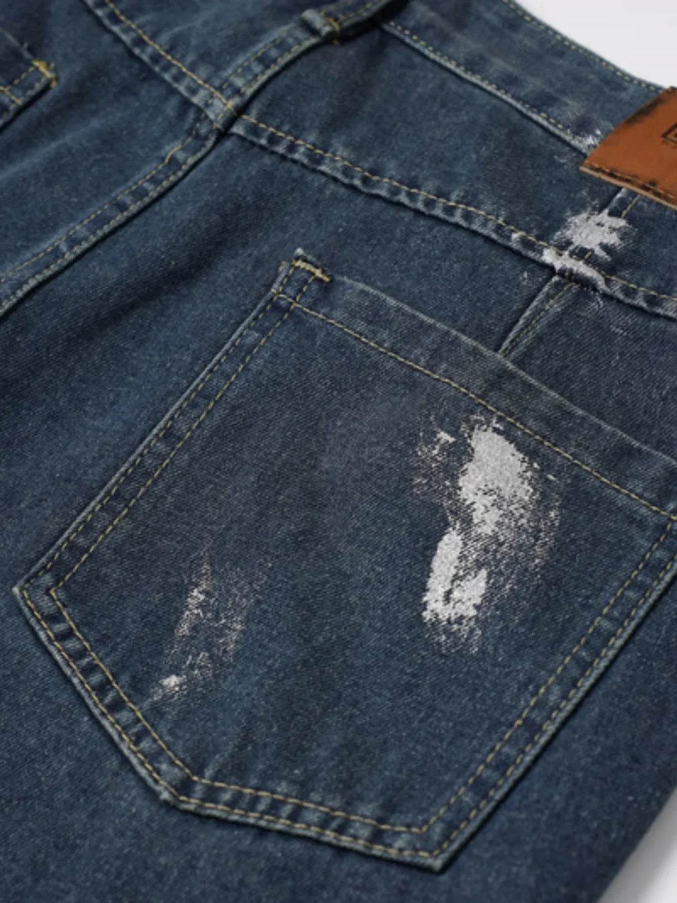 Men's Wash Wide Leg Jeans - Ultim8 Designs 4 U