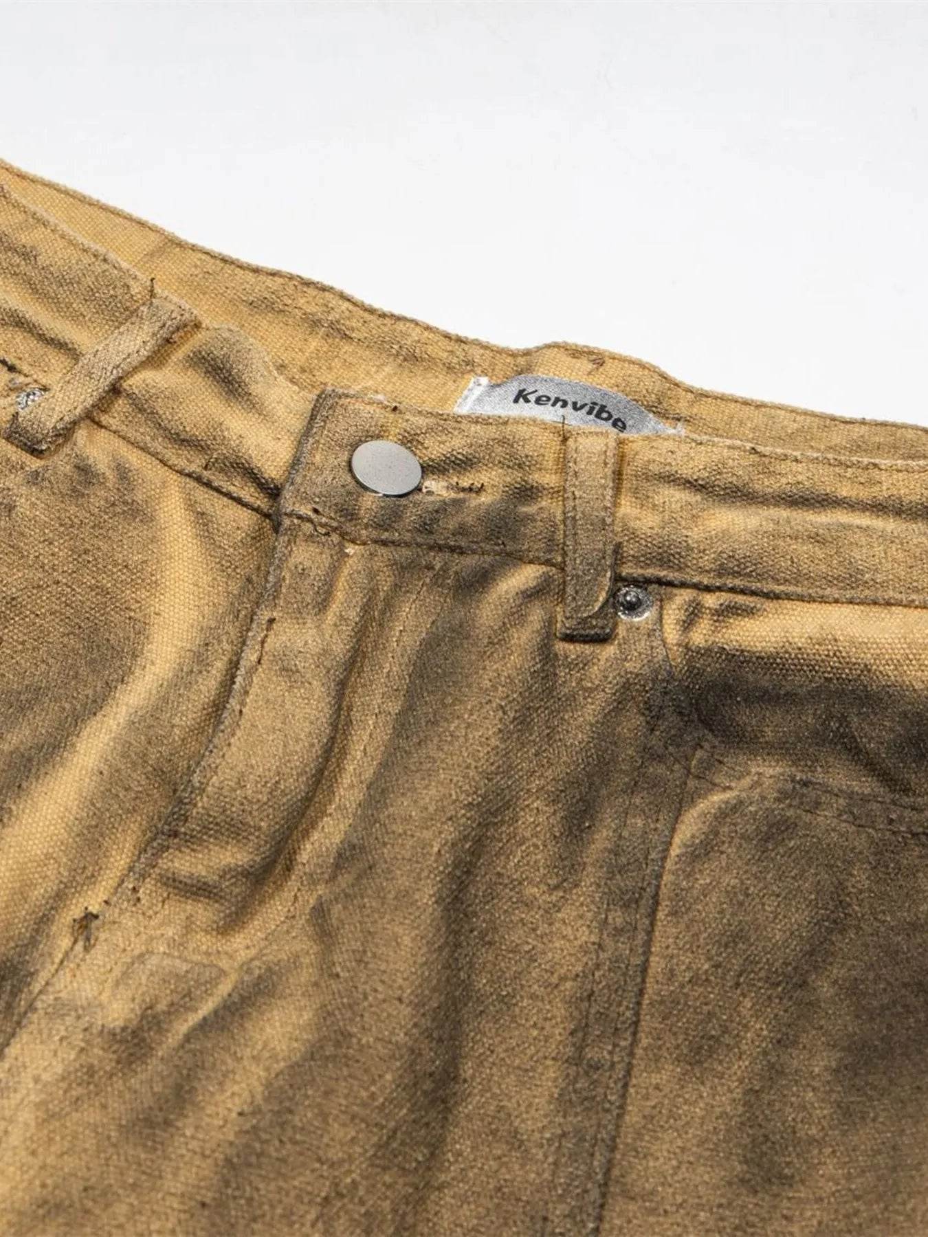 Men's Cargo Wide Leg Denim Jeans - Ultim8 Designs 4 U