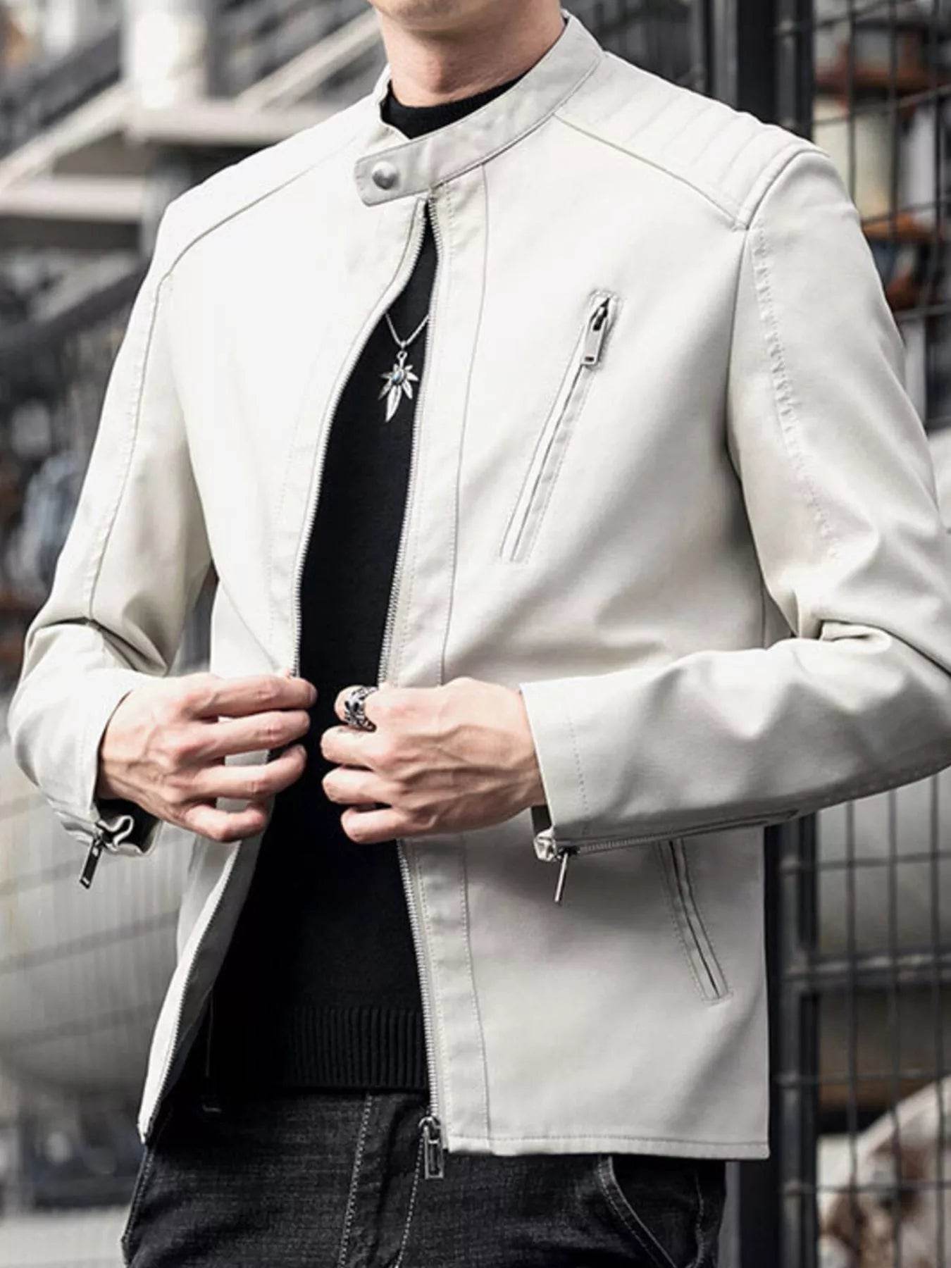 Men's Plus Size Zip Up Long Sleeve Jacket - Ultim8 Designs 4 U