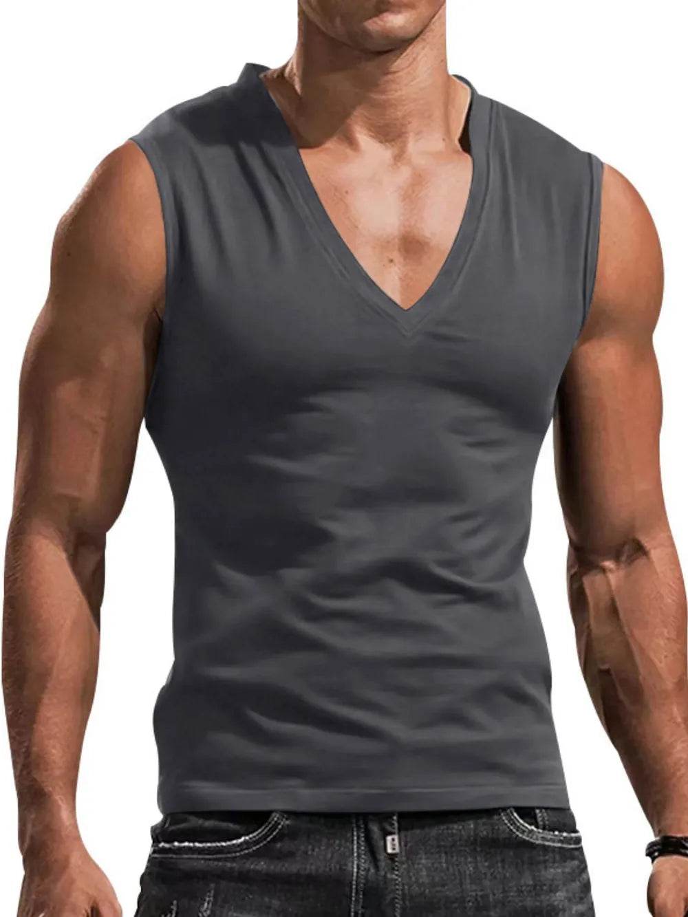Men's Plus Size V-Neck Tank - Ultim8 Designs 4 U