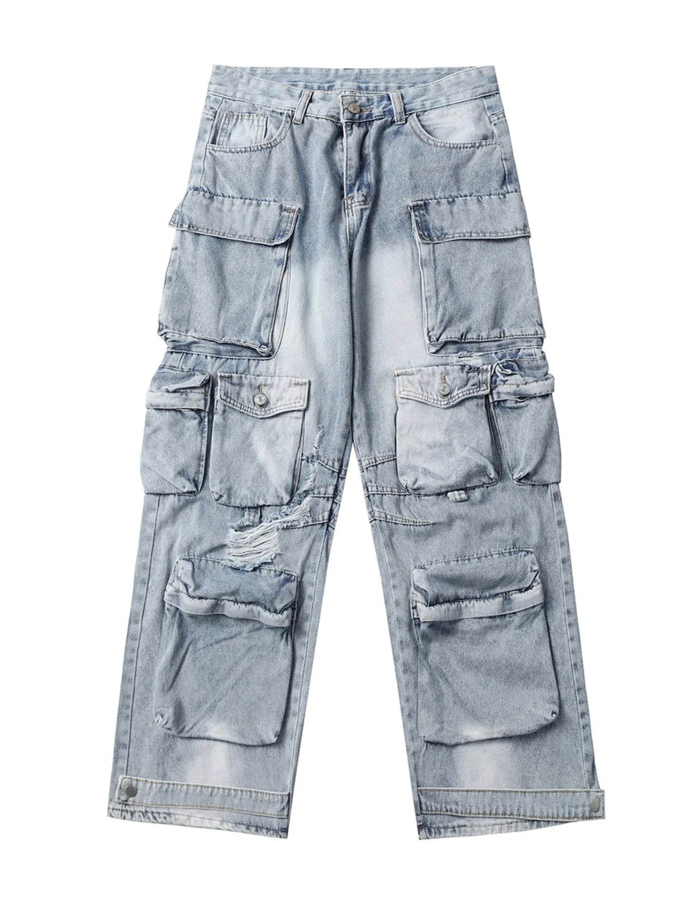 Men's Multi-Pocket Cargo Jeans - Ultim8 Designs 4 U