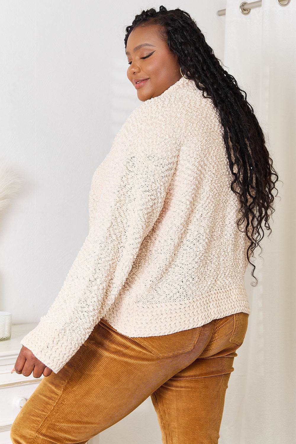 Double Take Open Front Long Sleeve Cardigan - Ultim8 Designs 4 U
