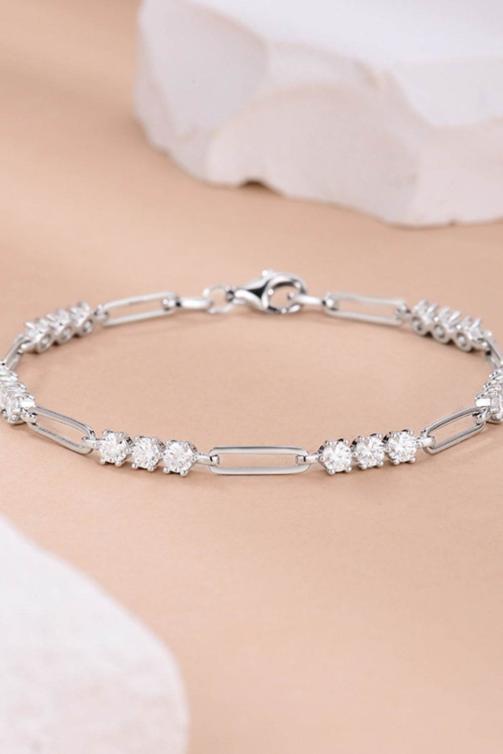 1.8 Carat Moissanite 925 Sterling Silver Bracelet - Ultim8 Designs 4 U
