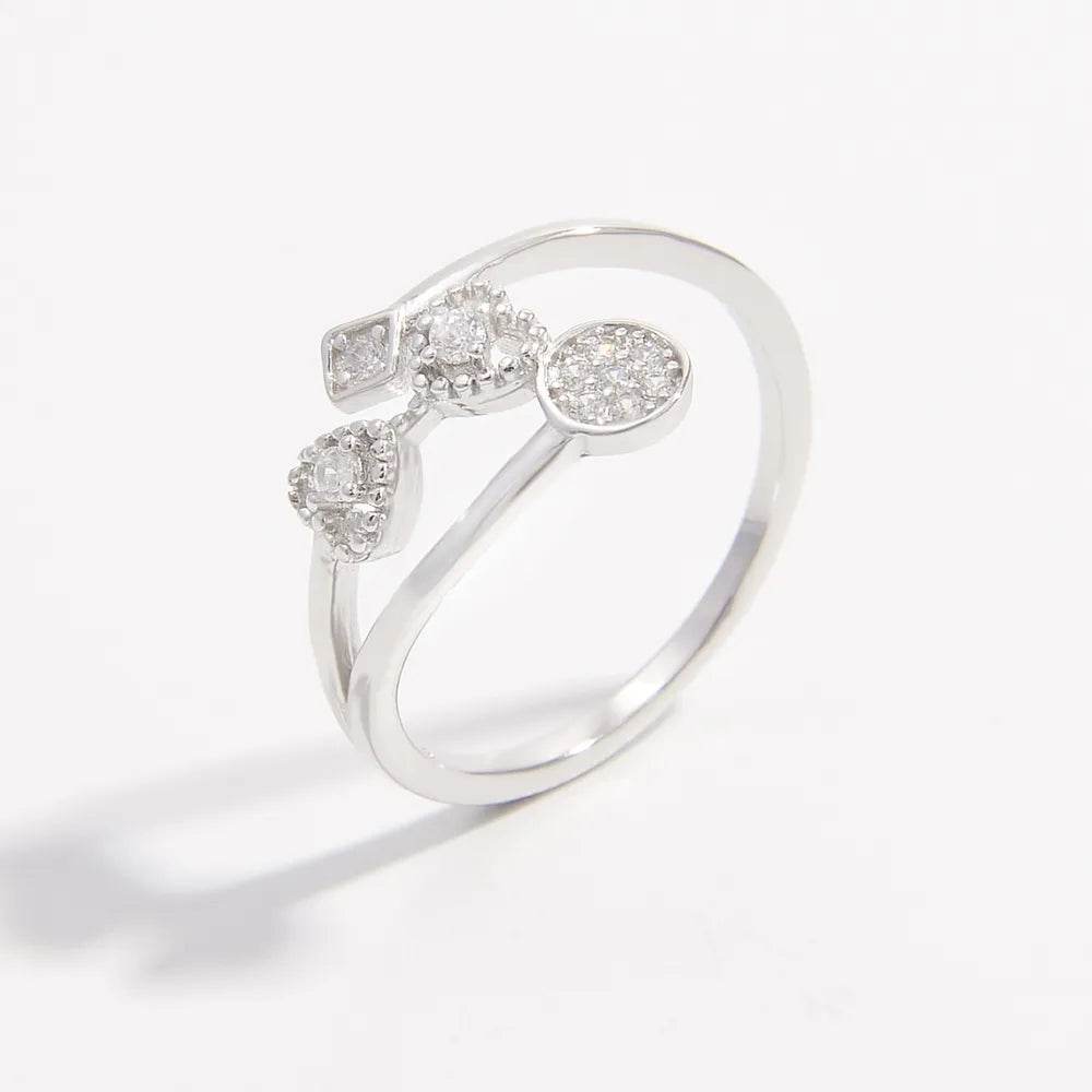 925 Sterling Silver Inlaid Zircon Ring - Ultim8 Designs 4 U