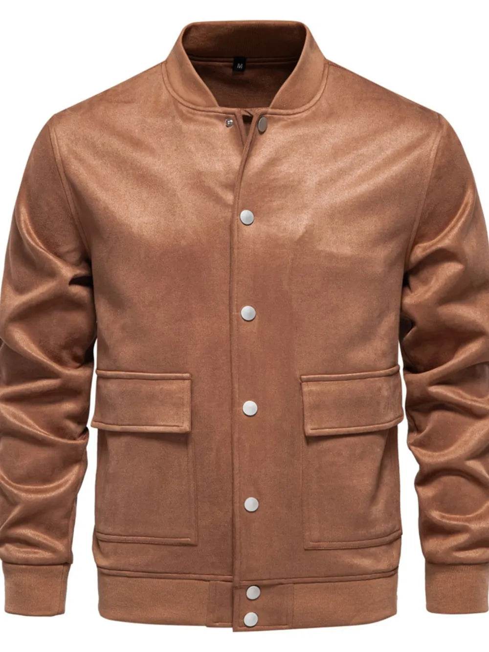 Men's Baseball Collar Snap Down Jacket - Ultim8 Designs 4 U