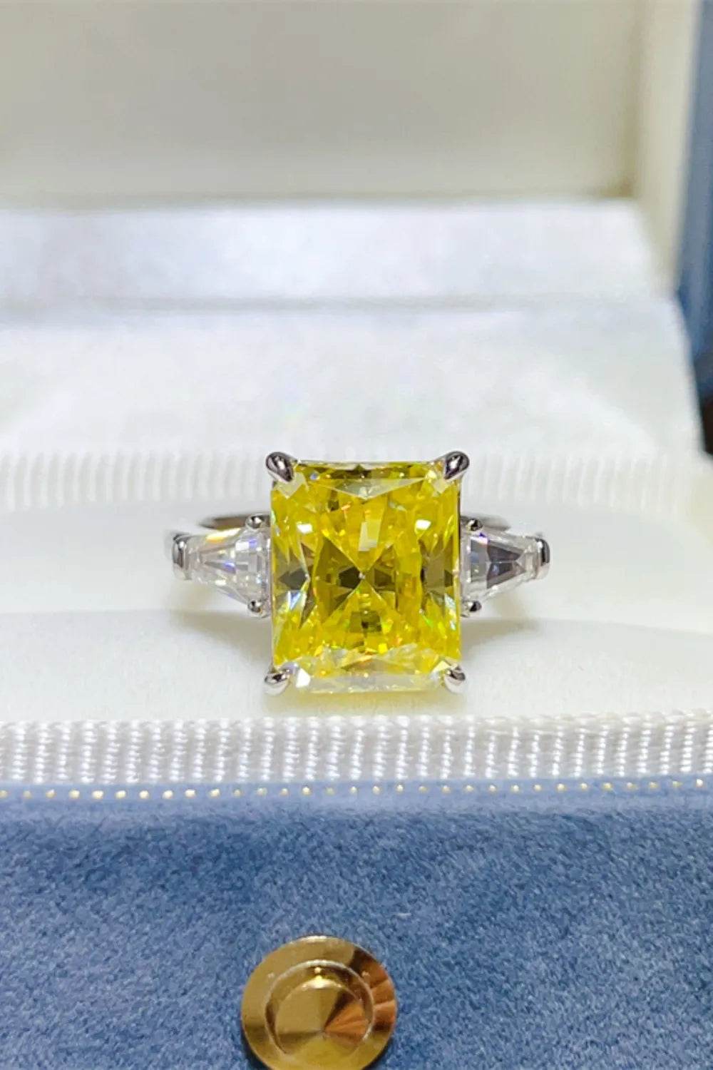 5 Carat Moissanite 925 Sterling Silver Ring - Ultim8 Designs 4 U