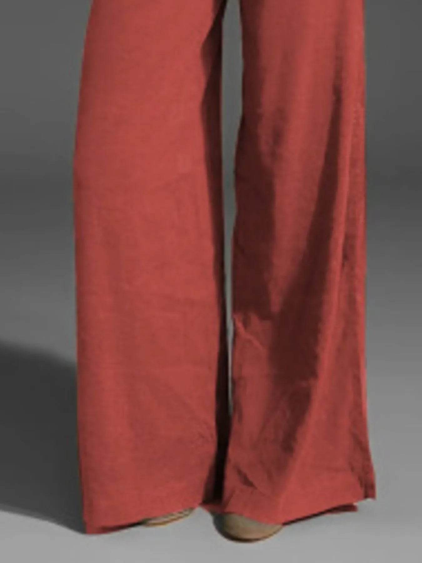 Full Size Wide Leg Pants with Pockets Plus Size - Ultim8 Designs 4 U