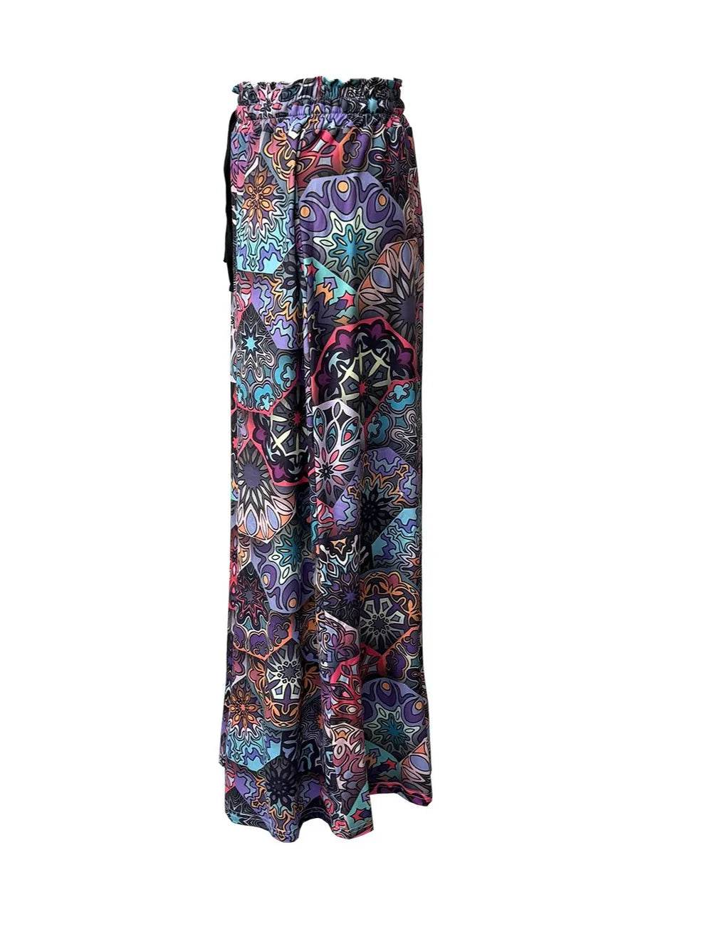 Printed Maxi Skirt with Pockets - Ultim8 Designs 4 U