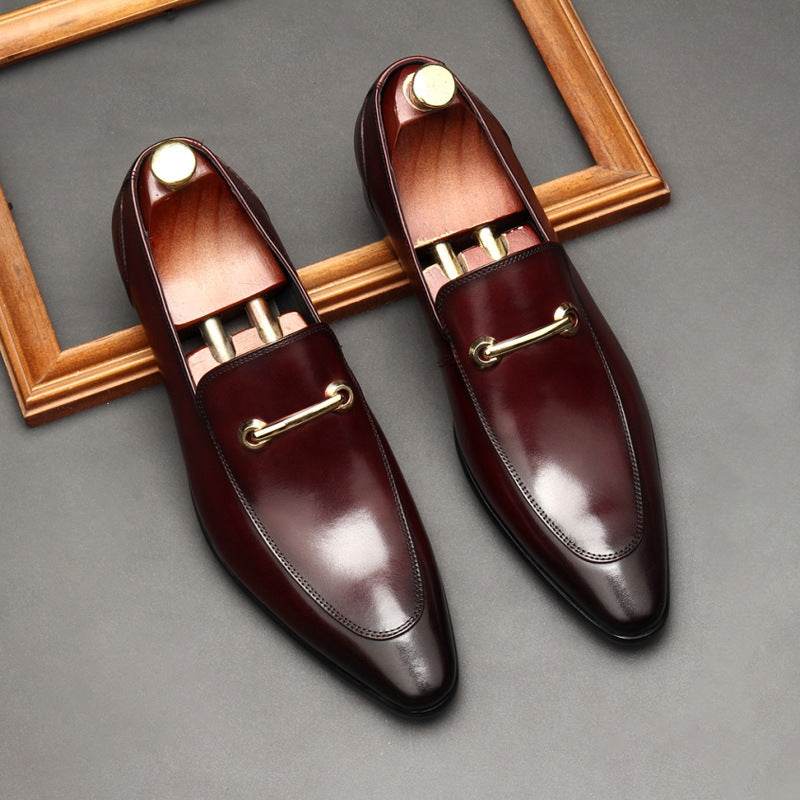 Casual Leather Shoes Men's Pointed Toe Leather Gloves Shoes - Ultim8 Designs 4 U