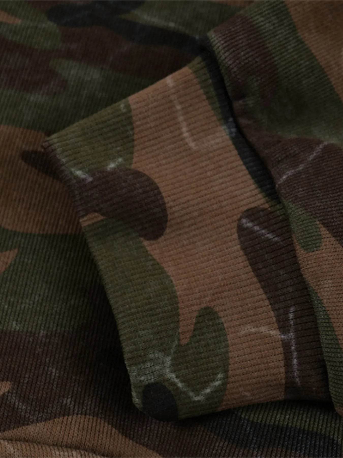 Men's Camouflage Print Zip-Up Hoodie - Ultim8 Designs 4 U