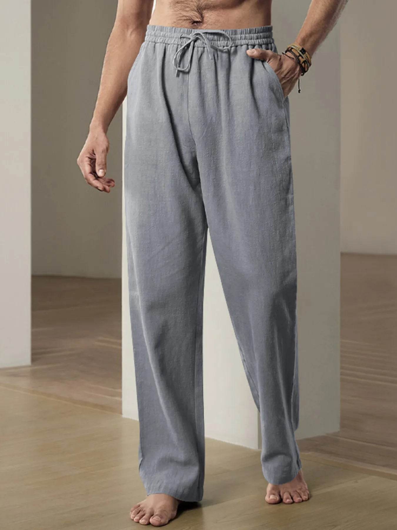Men's Plus Size Drawstring Loose Fit Pants - Ultim8 Designs 4 U