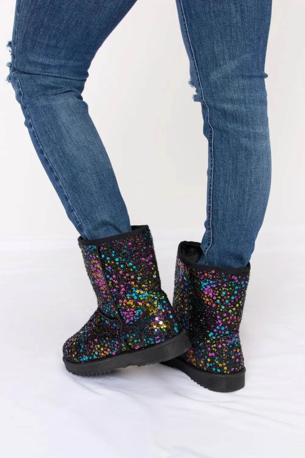 Forever Link Sequin Thermal Flat Boots - Ultim8 Designs 4 U