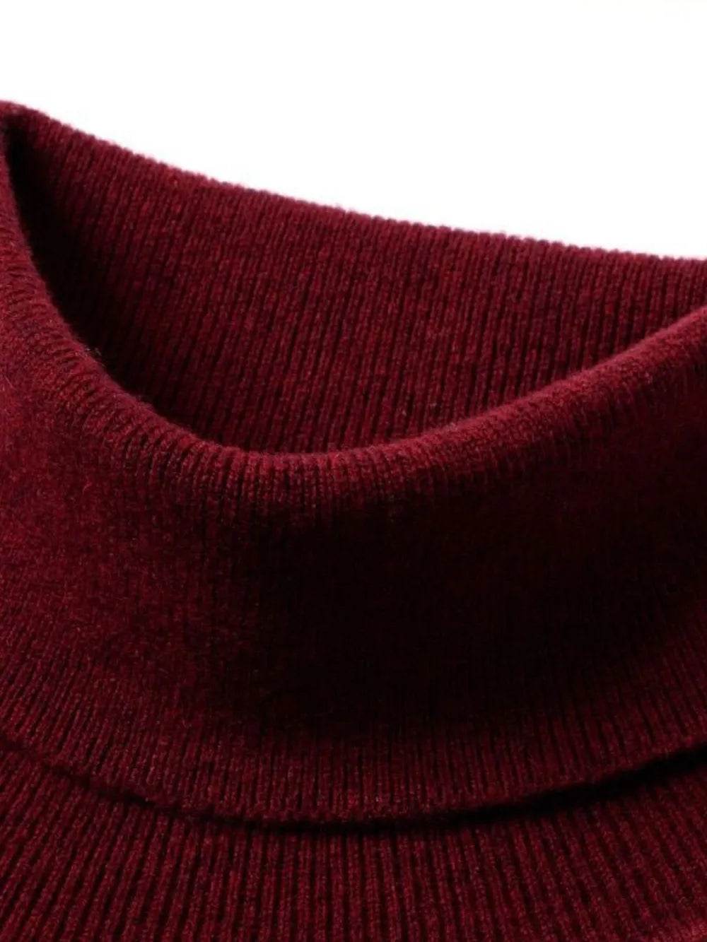 Men's Plus Size Turtleneck Long Sleeve Sweater - Ultim8 Designs 4 U