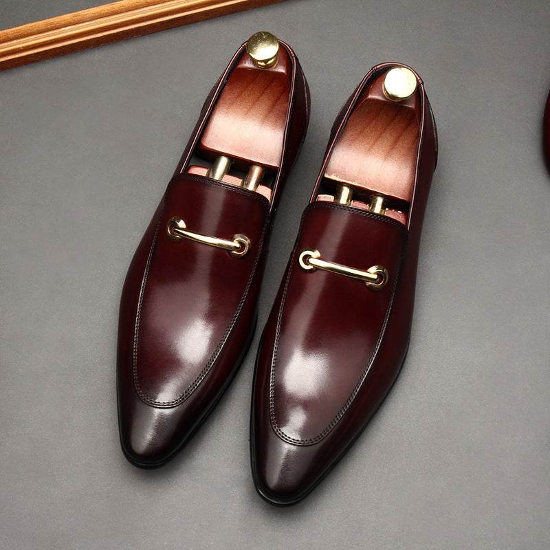 Casual Leather Shoes Men's Pointed Toe Leather Gloves Shoes - Ultim8 Designs 4 U