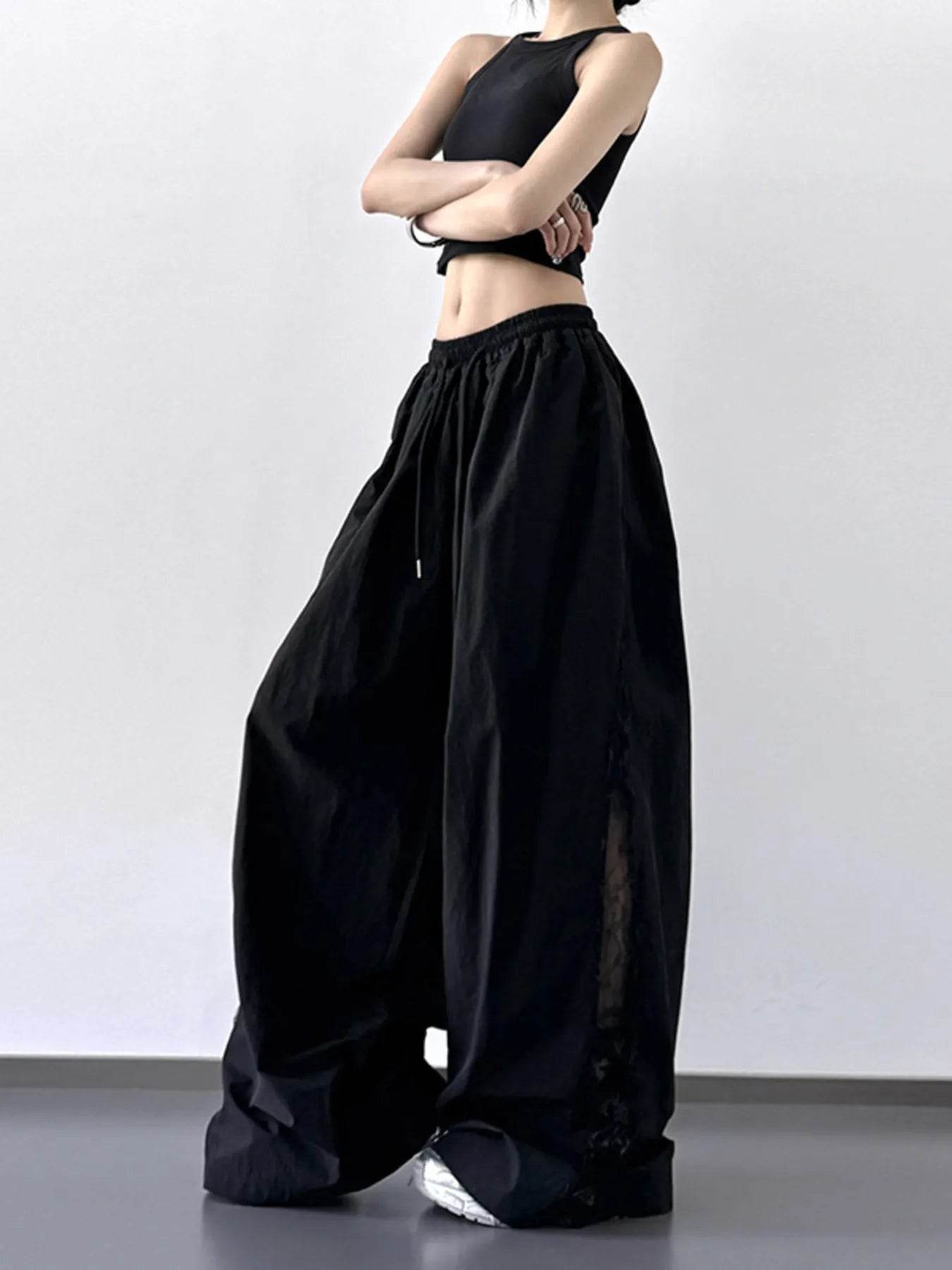 Elastic Waist Wide-Leg Pants - Ultim8 Designs 4 U
