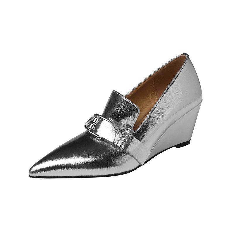 Inside And Outside Leather 65 European And American Belt Buckle Pumps High Heel - Ultim8 Designs 4 U