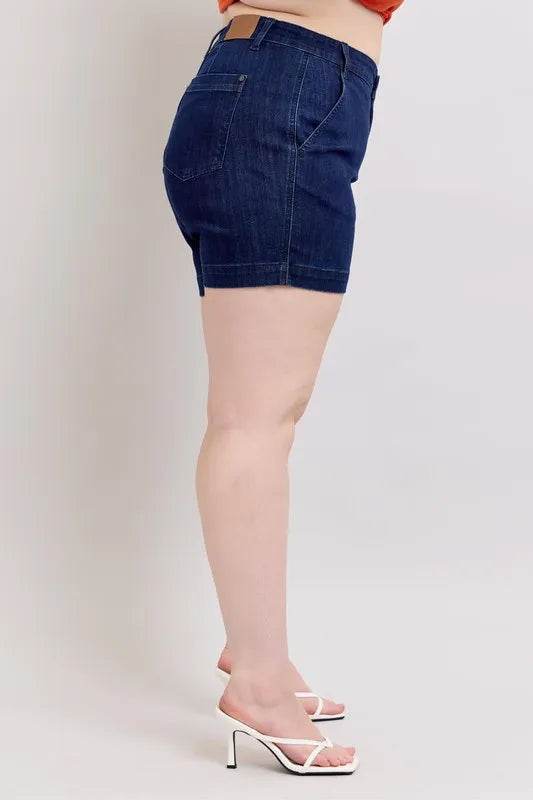 Judy Blue Plus Size High Waist Denim Shorts - Ultim8 Designs 4 U