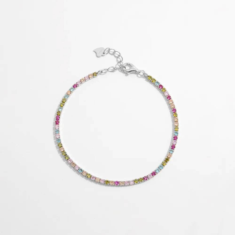 Inlaid Zircon 925 Sterling Silver Bracelet - Ultim8 Designs 4 U