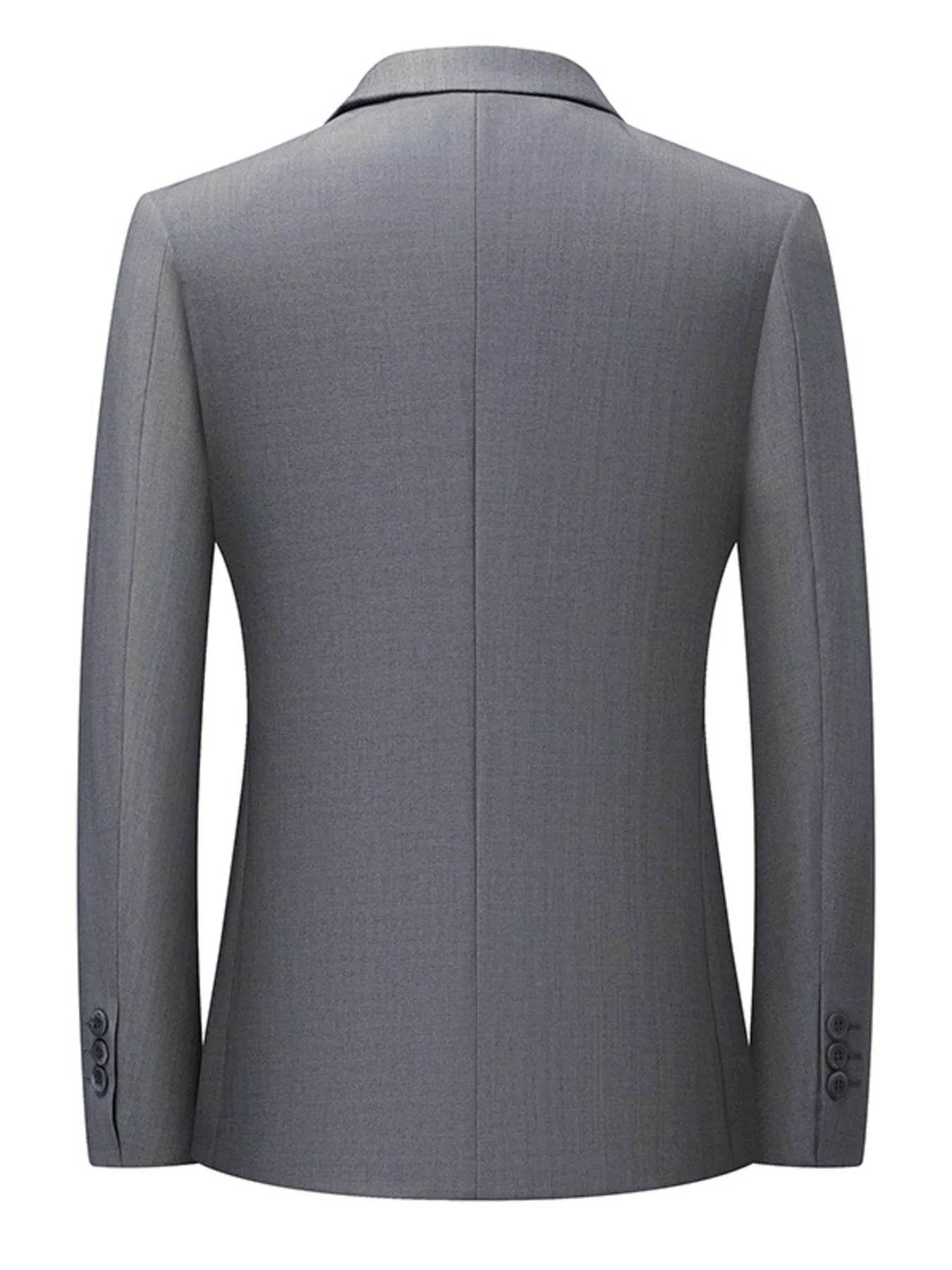 Men's Lapel Collar Long Sleeve Blazer - Ultim8 Designs 4 U