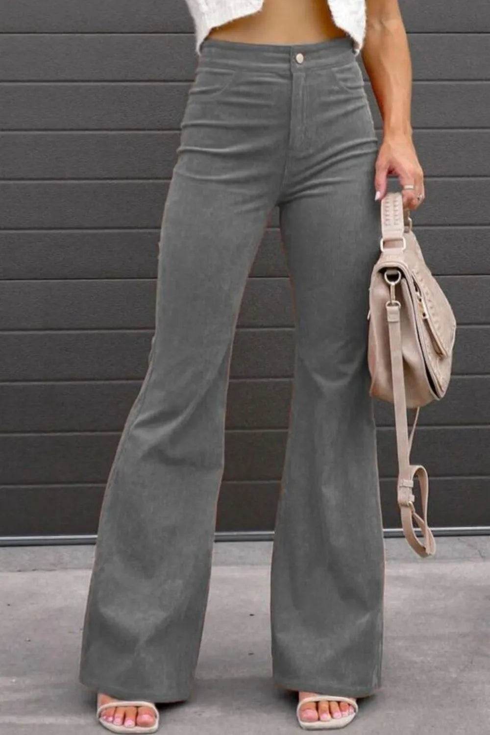Full Size Hight Waist Bootcut Pants Plus Size - Ultim8 Designs 4 U