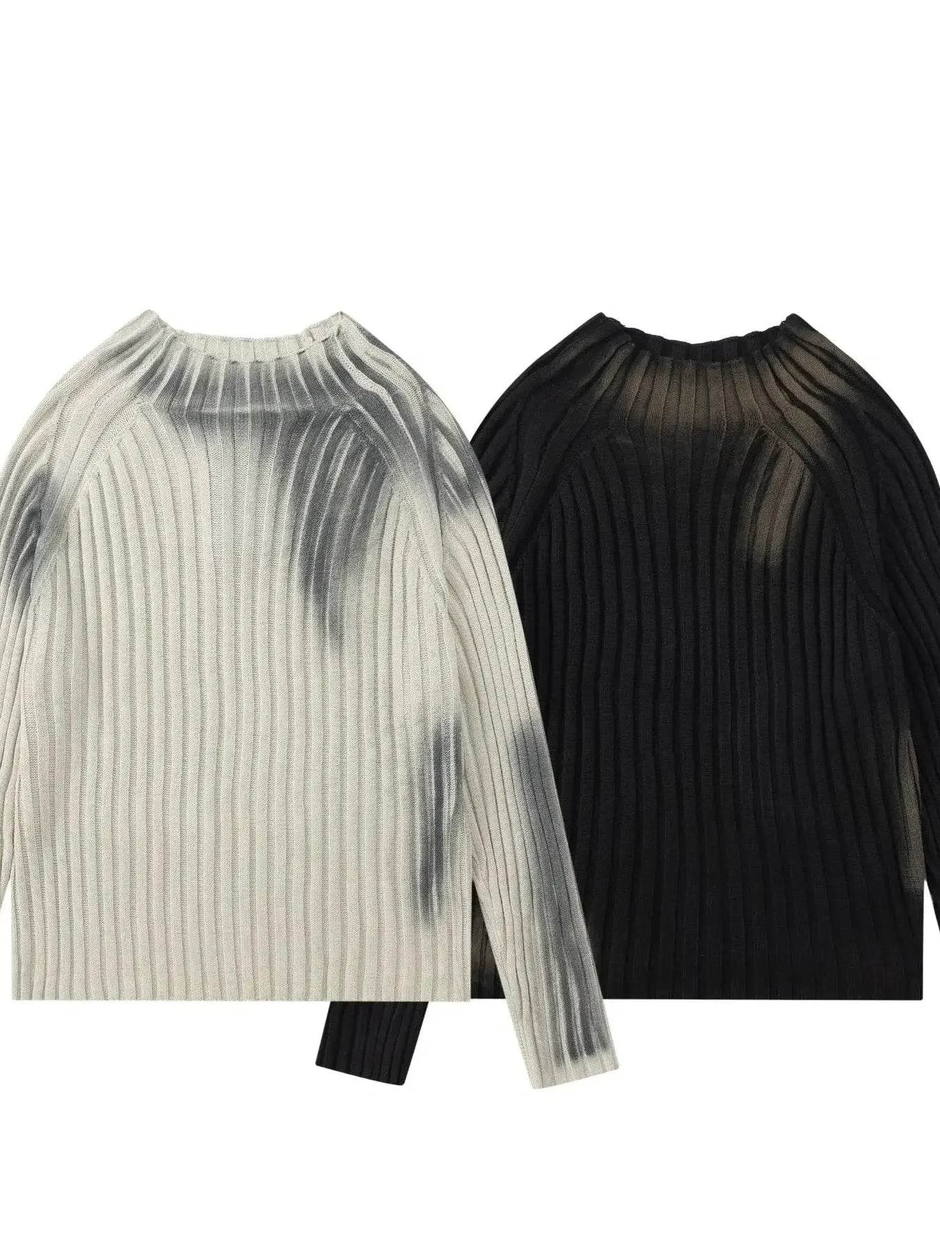 Men's Ribbed Knit Long Sleeve Sweater - Ultim8 Designs 4 U