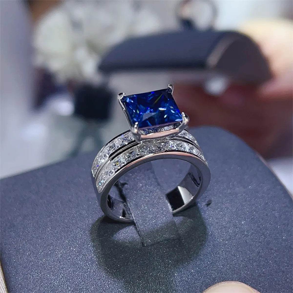 3 Carat Moissanite 925 Sterling Silver Ring - Ultim8 Designs 4 U