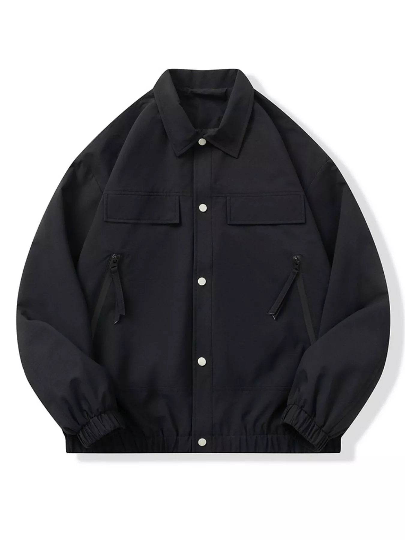 Men's Full Size Snap Down Long Sleeve Jacket Plus Size - Ultim8 Designs 4 U