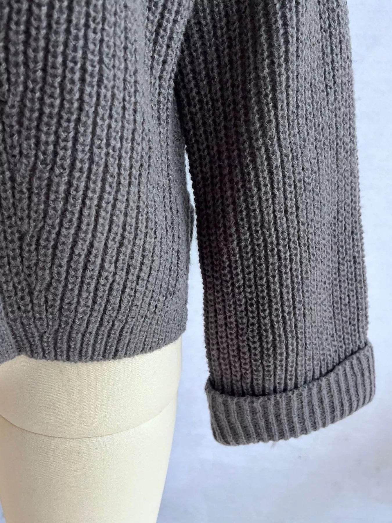 Asymmetrical Button Detail Sweater - Ultim8 Designs 4 U