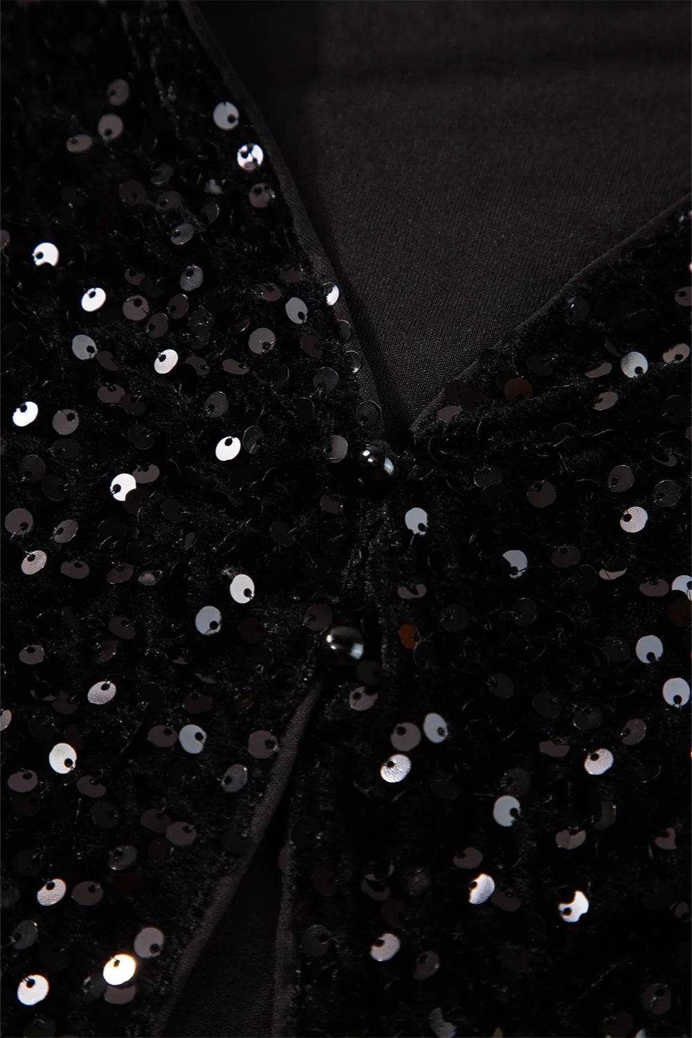 Sequin Round Neck Long Sleeve Blouse - Ultim8 Designs 4 U