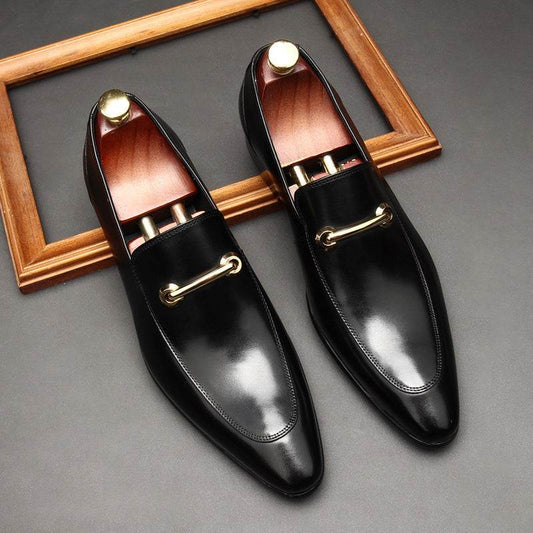 Casual Leather Shoes Men's Pointed Toe Leather Gloves Shoes - Ultim8 Designs 4 U
