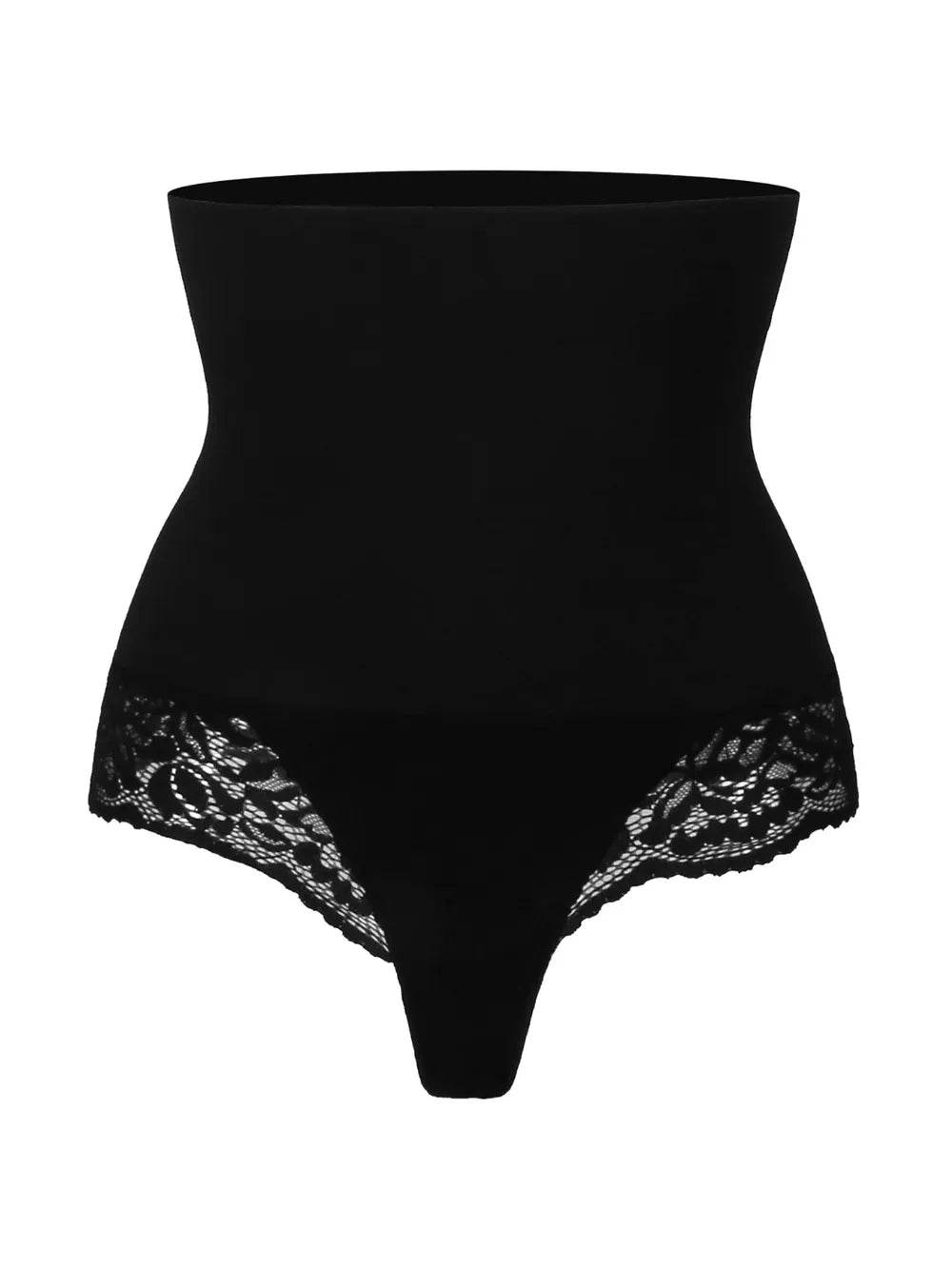 Lace Detail High Waist Shaping Panty - Ultim8 Designs 4 U