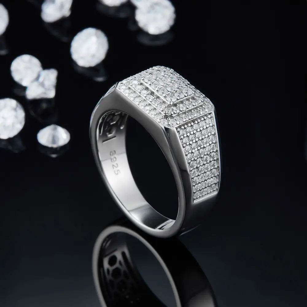 Moissanite 925 Sterling Silver Ring - Ultim8 Designs 4 U