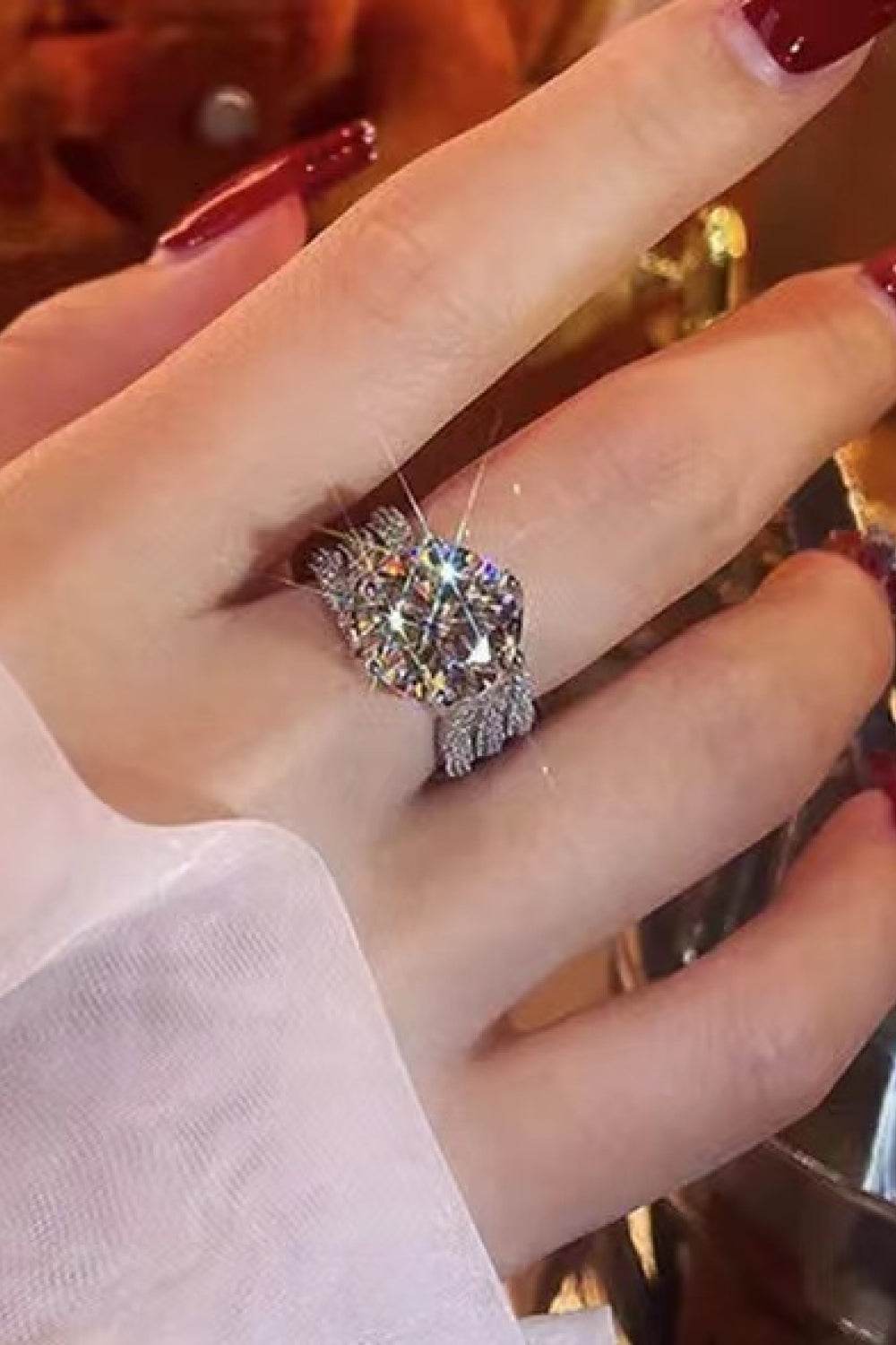 Adored 3 Carat Moissanite Three-Layer Ring - Ultim8 Designs 4 U