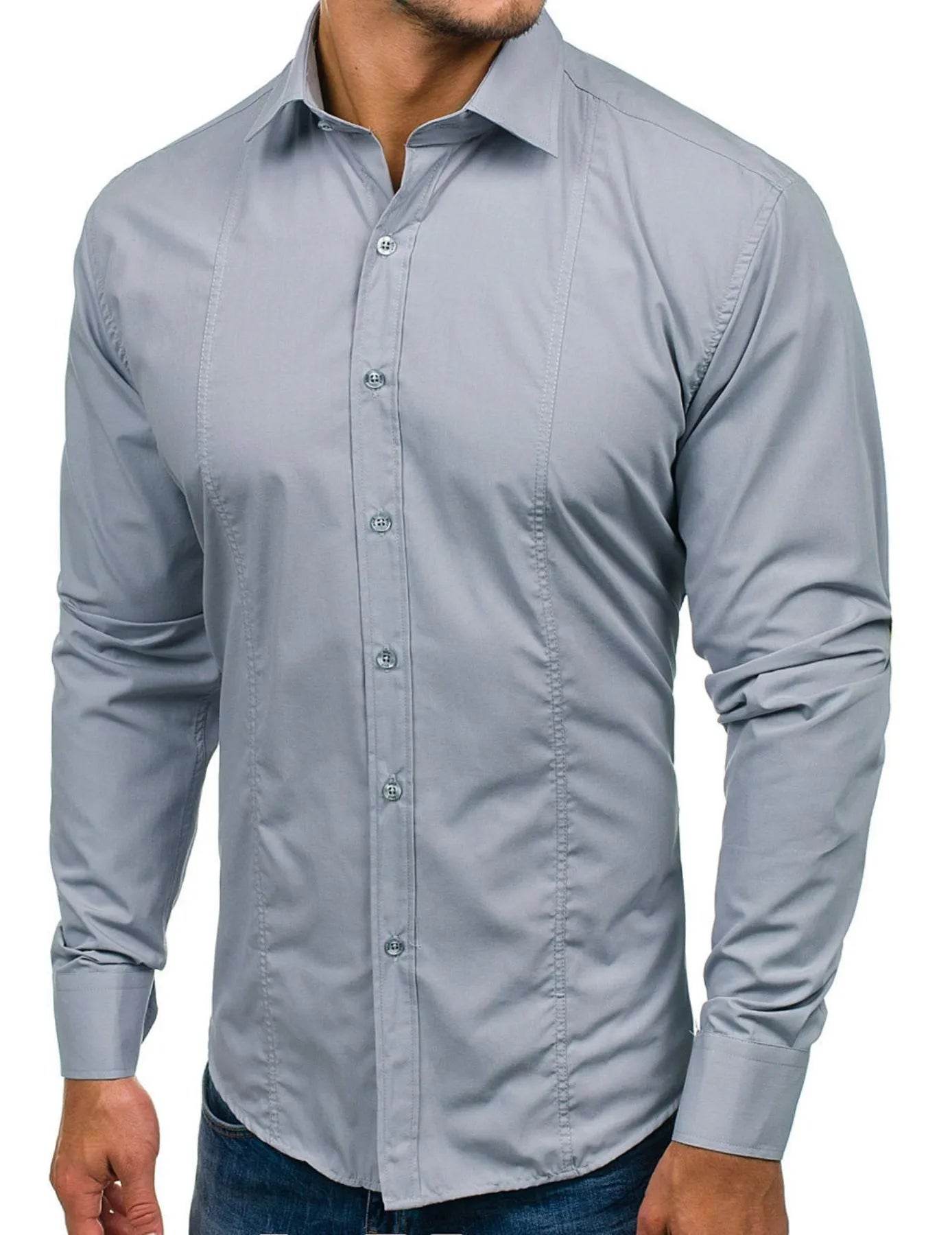 Men's Slim Fit Button-Down Shirt - Ultim8 Designs 4 U