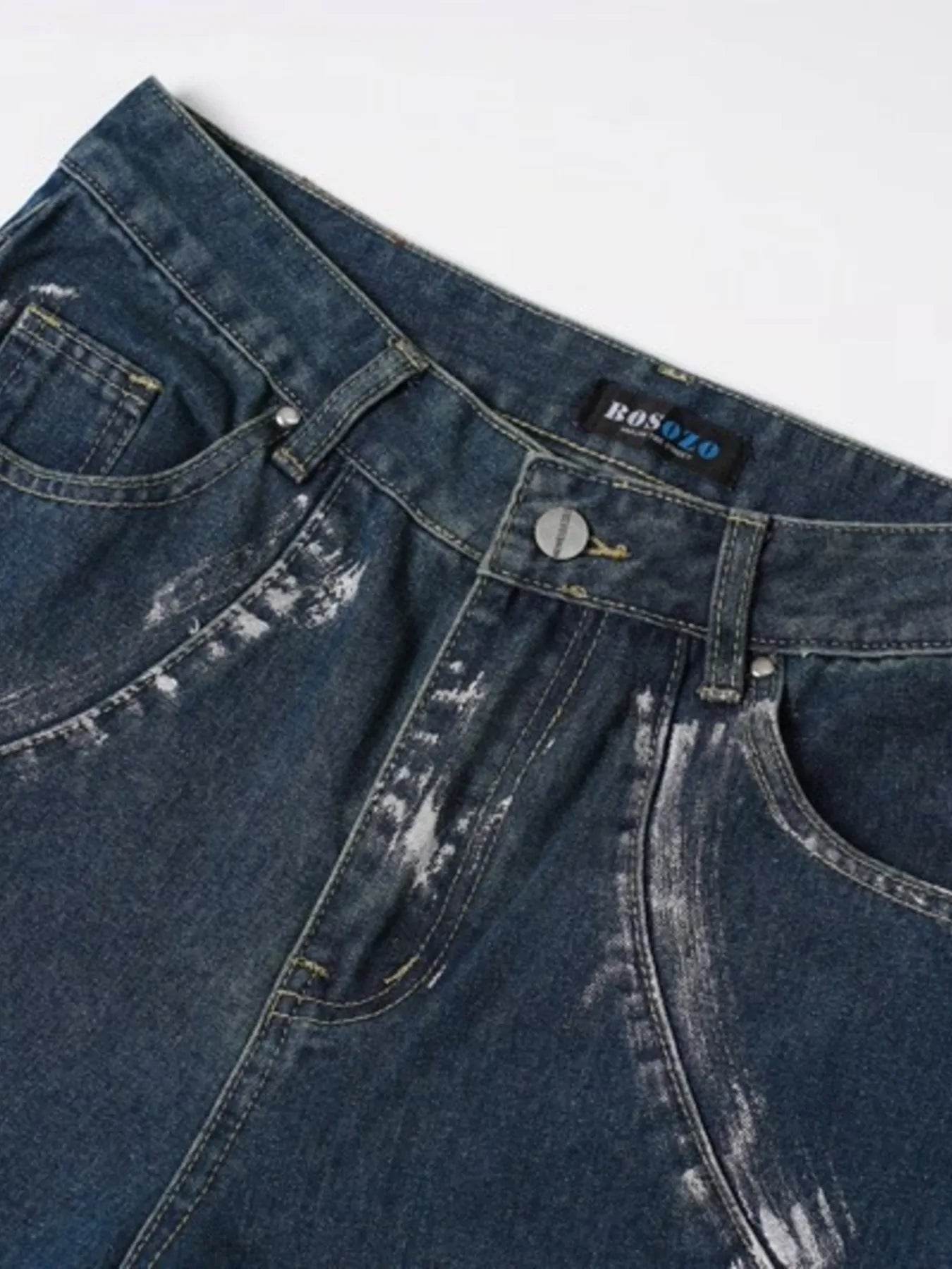 Men's Wash Wide Leg Jeans - Ultim8 Designs 4 U
