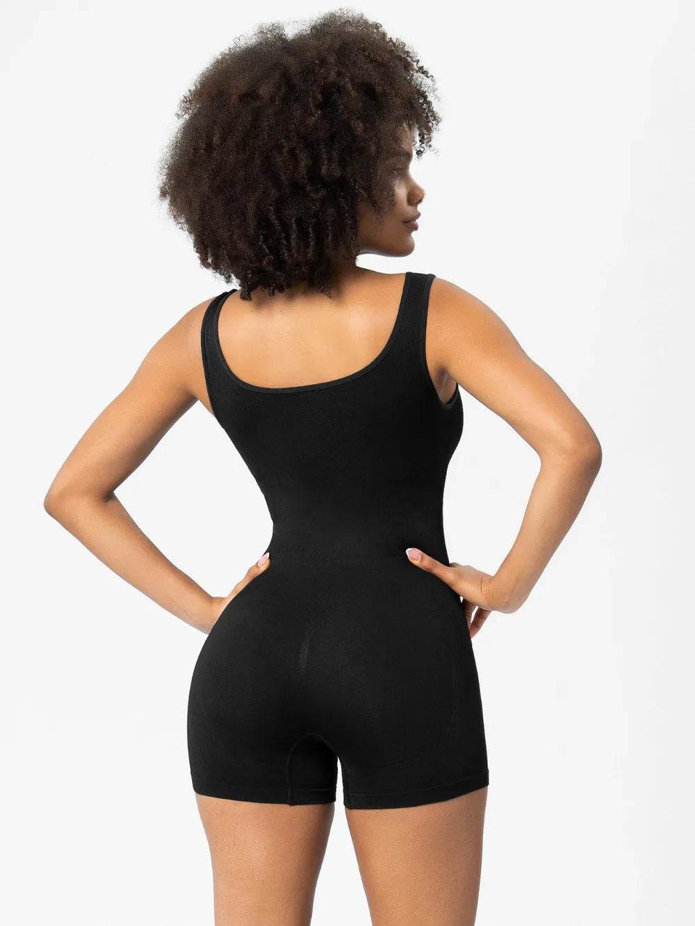 Scoop Neck Wide Strap Shaping Romper - Ultim8 Designs 4 U