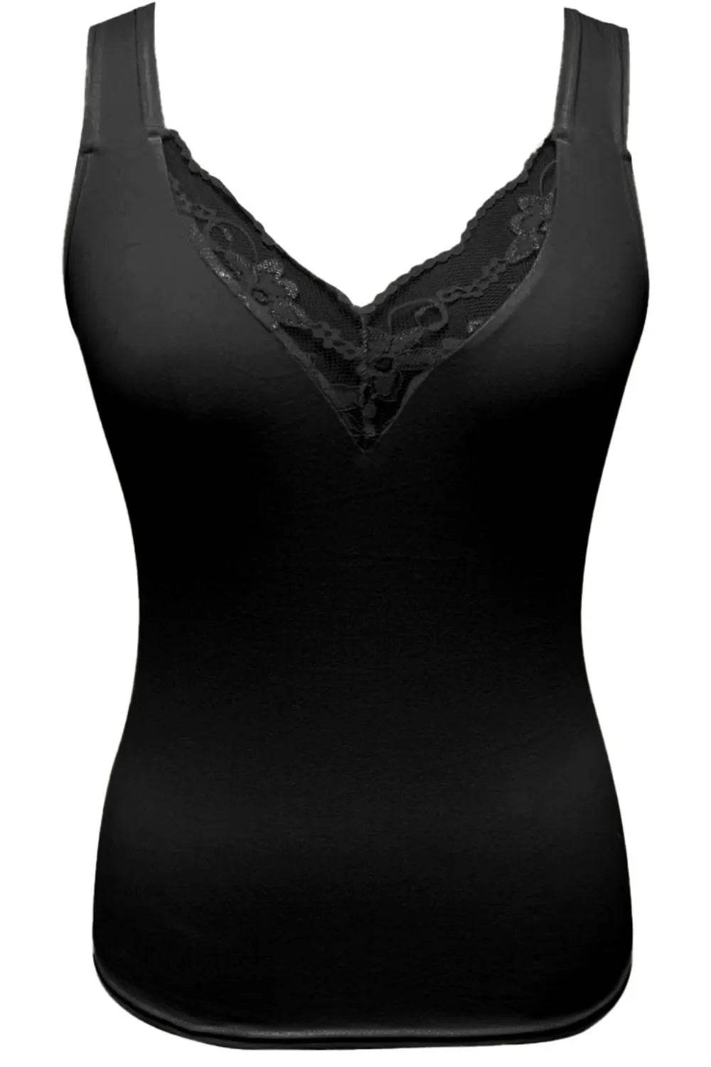 Full Size Lace Detail V-Neck Tank Plus Size - Ultim8 Designs 4 U