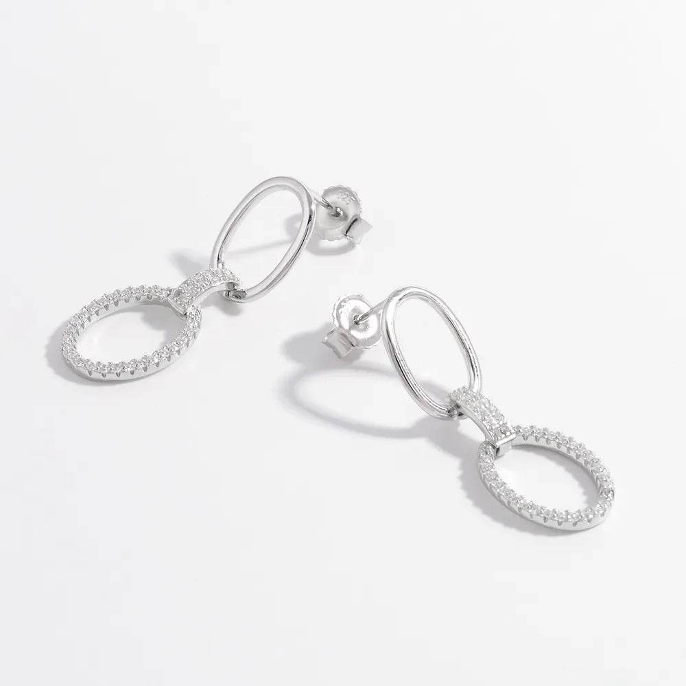 Zircon 925 Sterling Silver Dangle Earrings - Ultim8 Designs 4 U