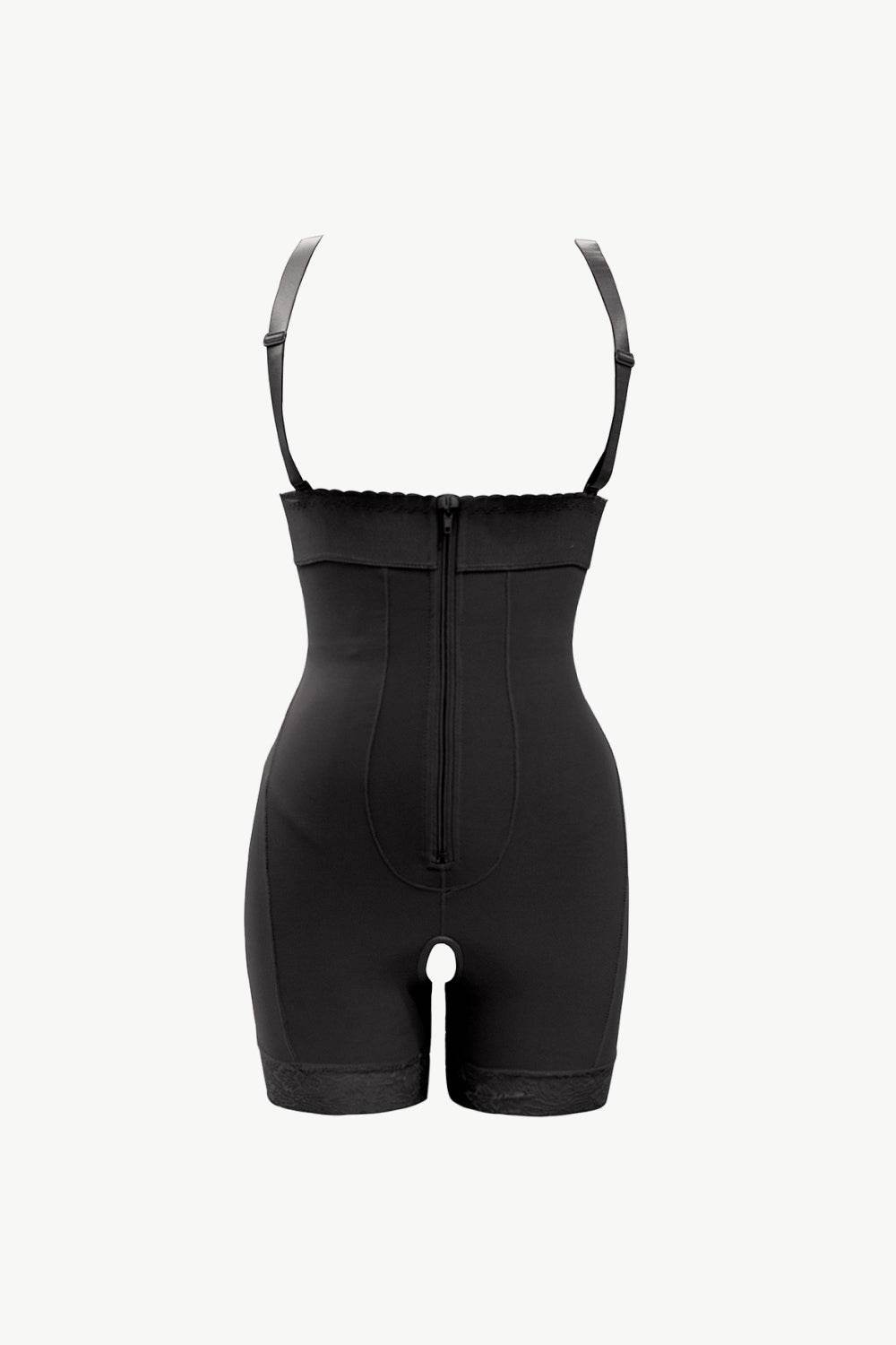 Full Size Zip Up Under-Bust Shaping Bodysuit - Ultim8 Designs 4 U