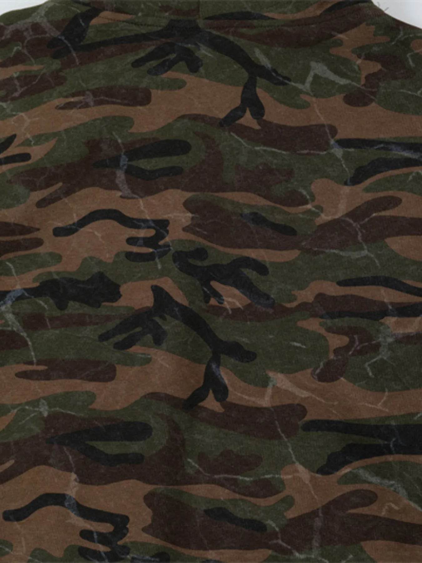 Men's Camouflage Print Zip-Up Hoodie - Ultim8 Designs 4 U