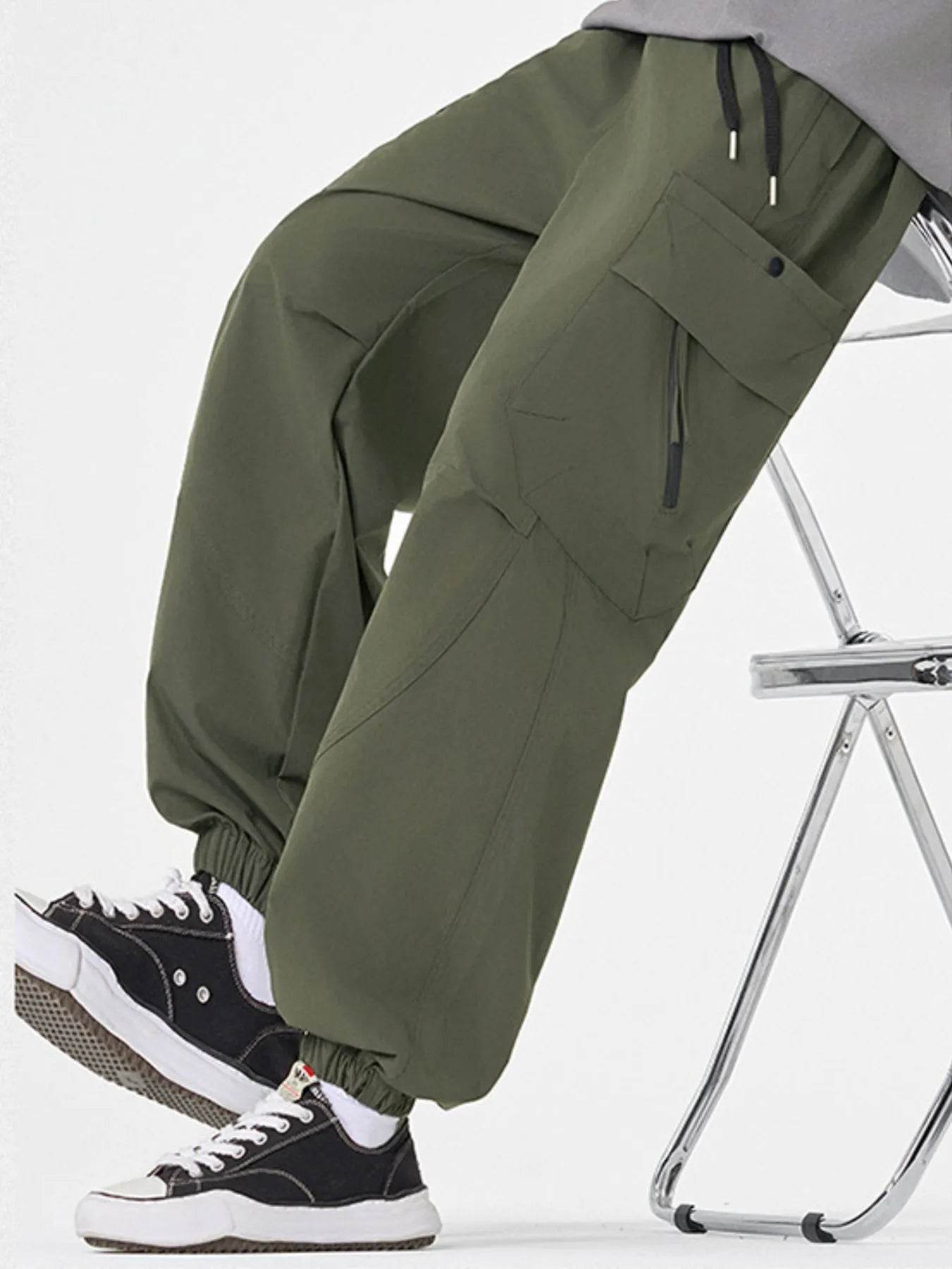 Men's Plus Size Casual Cargo Pants with Multiple Pockets - Ultim8 Designs 4 U