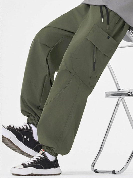 Men's Plus Size Casual Cargo Pants with Multiple Pockets - Ultim8 Designs 4 U