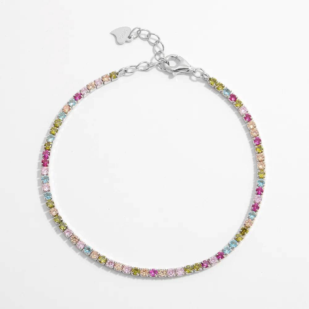 Inlaid Zircon 925 Sterling Silver Bracelet - Ultim8 Designs 4 U